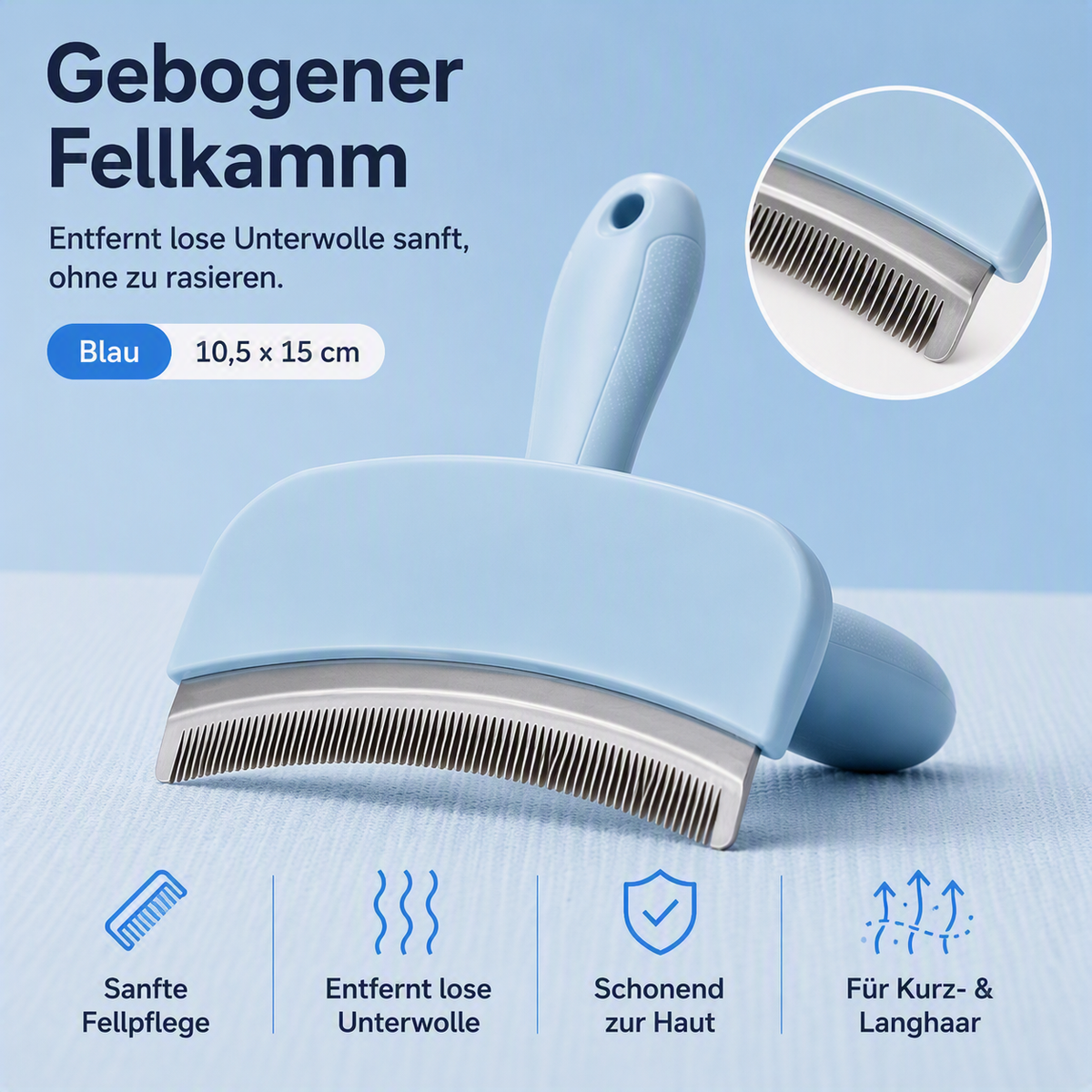 Fluffo™ Gentle Brush | Sanfte Fellpflege für Katzen