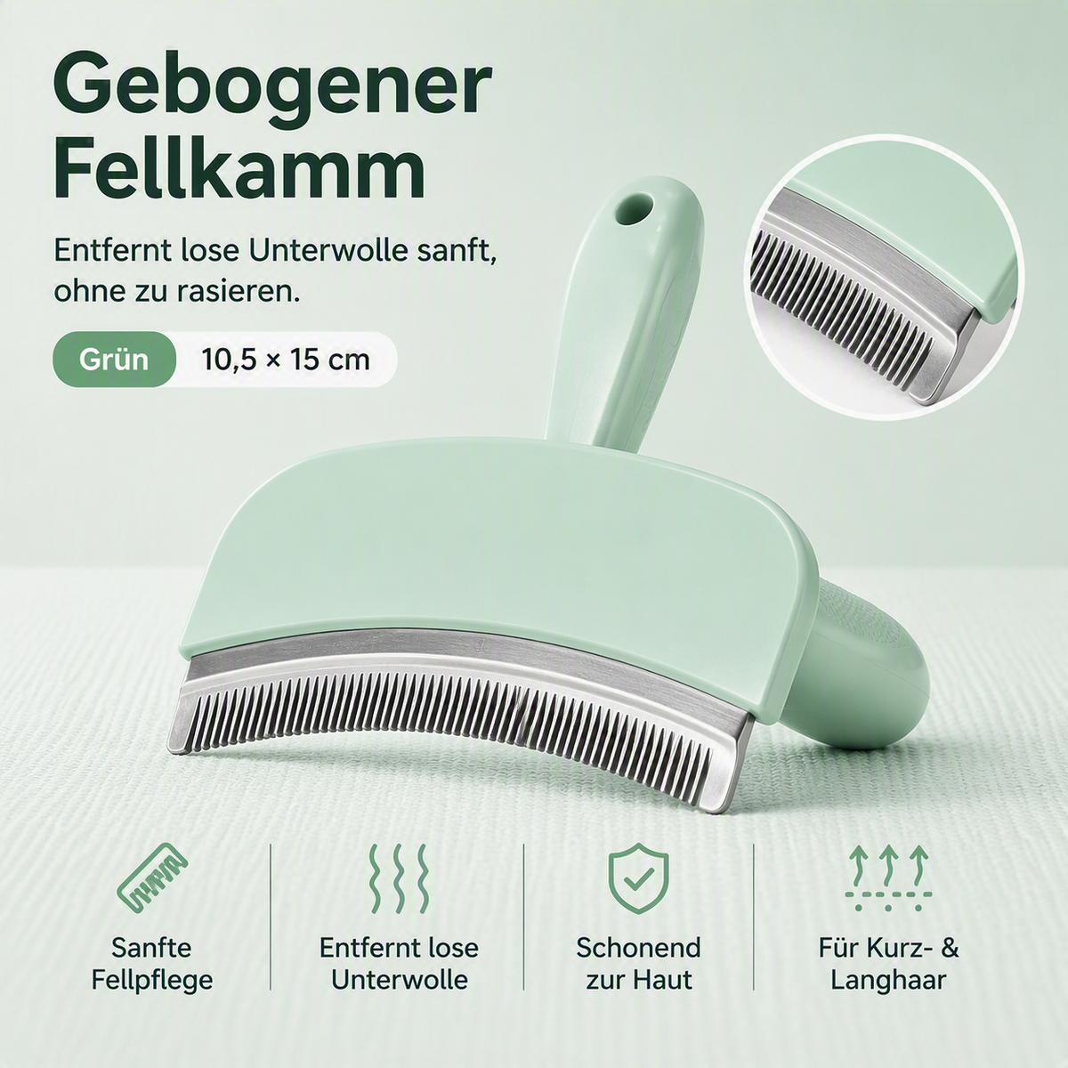 Fluffo™ Gentle Brush | Sanfte Fellpflege für Katzen