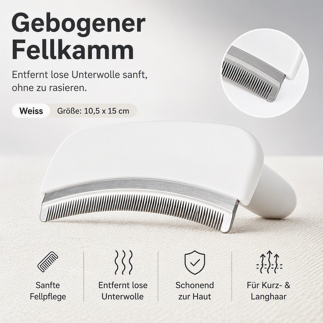 Fluffo™ Gentle Brush | Sanfte Fellpflege für Katzen
